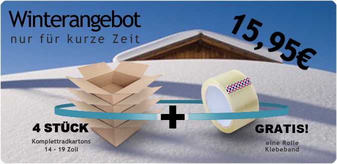 4 Reifenkartons 14- 19 Zoll 