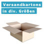 Versandkartons in div. Größen inkl. Versandetikett