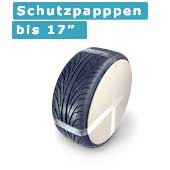 Staffelpreise: 100 Schutzpappen für 14 - 17 Zoll Räder